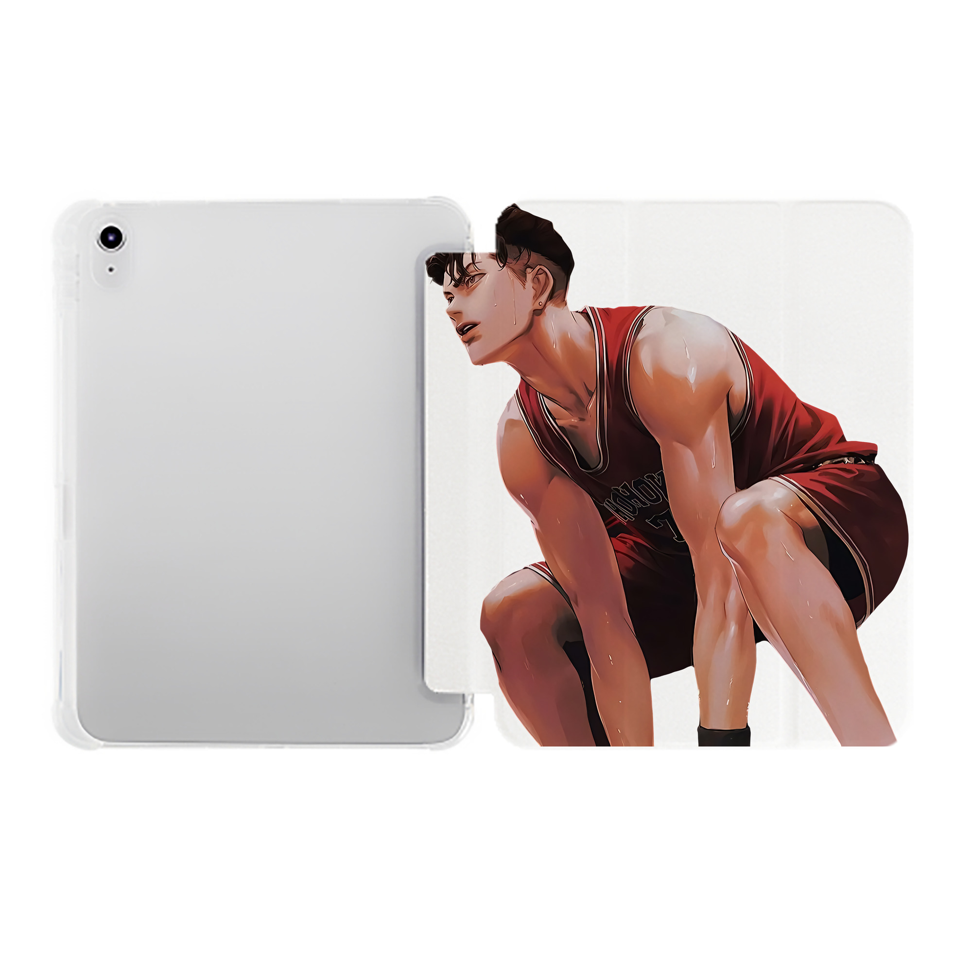 （画像用） SLAM DUNK／スラムダンク IPad ケース ペン収納付き 三つ折りスタンド PUレザー×シリコン 対応機種9.5/10.5/10.9インチ